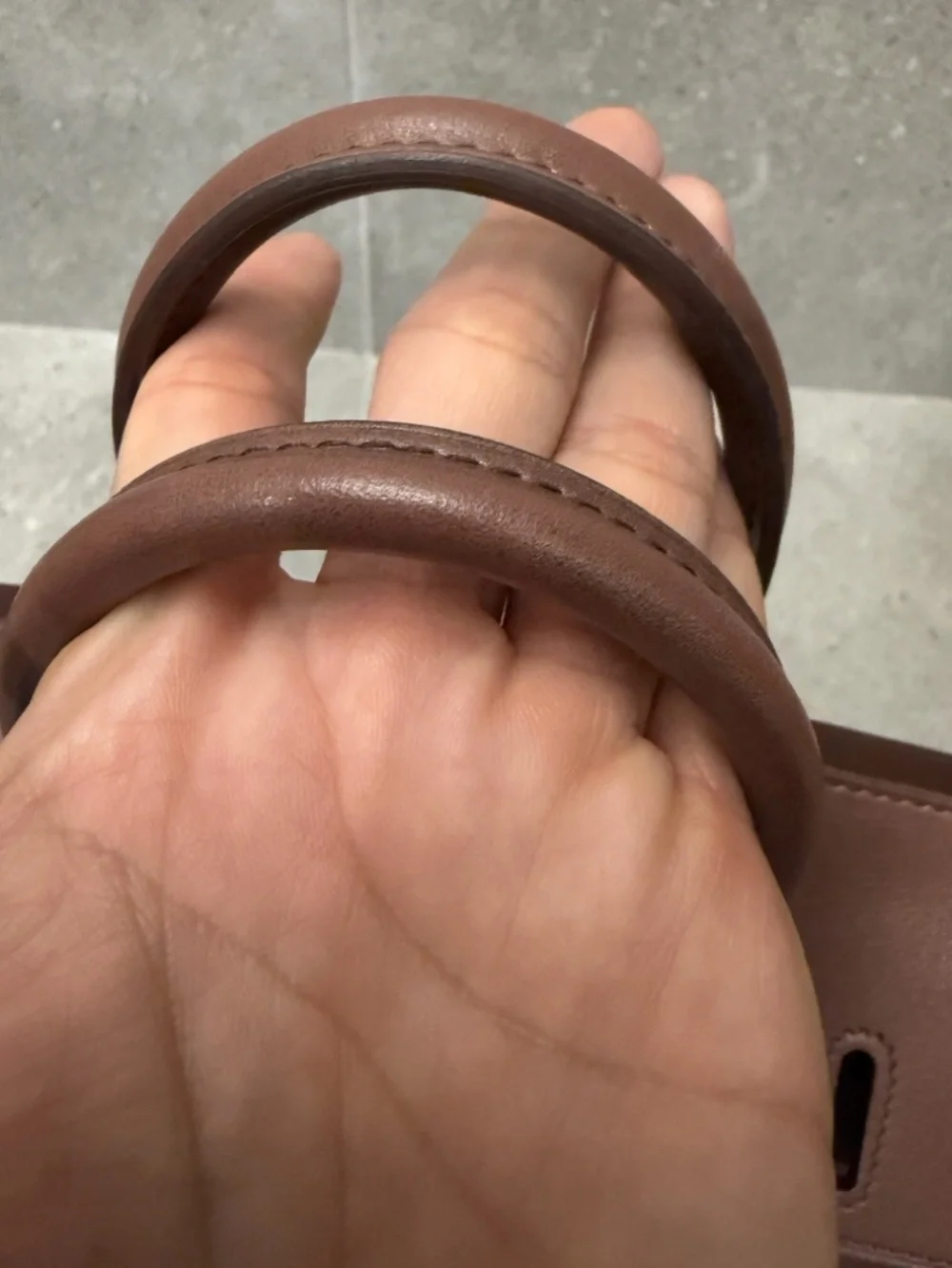 Hermes Birkin 25 Griolet Tadelakt With Palladium Hardware